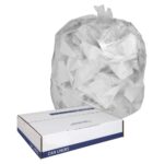24" x 24" (7-10 Gal) Light Duty Trash Liner, Clear