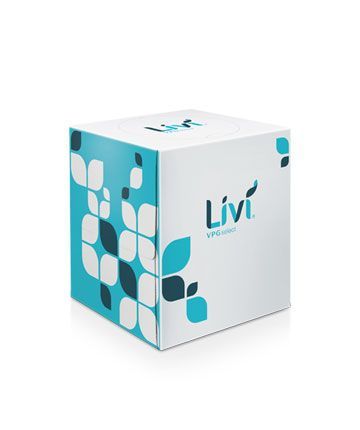 Livi VPG Select Cube Box Facial Tissue, 2-ply, 36ct