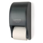 Standard Dual Roll Bath Tissue Dispenser, Black/Smoke