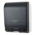 Universal Multifold/C-Fold Towel Dispenser, Black Smoke
