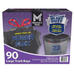Member's Mark 33-Gallon Power Flex Drawstring Trash Bags 90 ct.