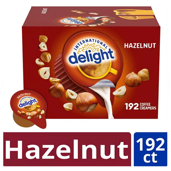 International Delight Hazelnut Coffee Creamer Singles, 192 ct.