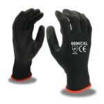 Black Nylon Glove w/ Black PU Coating