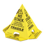 Pallet Cones, Trilingual, Yellow