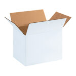 11 1/4 x 8 3/4 x 8" White Corrugated Boxes