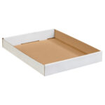 15 x 12 x 1 3/4" White Corrugated Trays