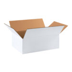 17 1/4 x 11 1/4 x 6" White Corrugated Boxes