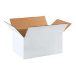 17 1/4 x 11 1/4 x 8" White Corrugated Boxes