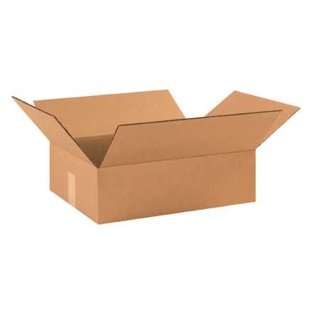 17 1/2 x 12 x 3" Flat Corrugated Boxes