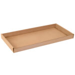 24 x 12 x 1 3/4" Kraft Corrugated Trays