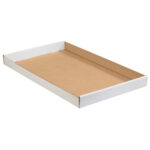 24 x 15 x 1 3/4" White Corrugated Trays