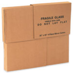 30 x 3 1/2 x 40" 1 Piece of 30 x 40" 4-Piece Mirror Boxes