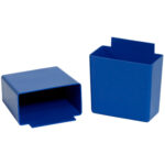 3 1/4 x 1 3/4 x 3 Blue Shelf Bin Cups