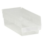 11 5/8 x 6 5/8 x 4" Clear Plastic Shelf Bin Boxes