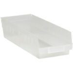 17 7/8 x 6 5/8 x 4" Clear Plastic Shelf Bin Boxes