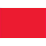 2 x 3" - Fluorescent Red Removable Rectangle Labels