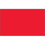 3 x 5" - Fluorescent Red Removable Rectangle Labels