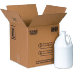 12 1/4 x 12 1/4 x 12 3/4" 4 - 1 Gallon Plastic Jug Haz Mat Boxes