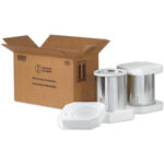 17 x 8 1/2 x 9 5/16" 2 - 1 Gallon Foam Haz Mat Shipper Kit