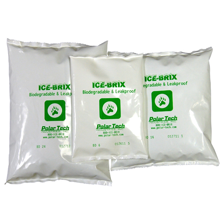 8 x 6 x 1 1/4" - 24 oz. Ice-Brix Biodegradable Packs
