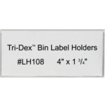 4 x 1 3/4" Tri-Dex? Bin Label Holders