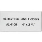 4 x 2 1/4" Tri-Dex? Bin Label Holders