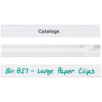 3/4 x 6" Hol-Dex? Self-Adhesive Plastic Label Holders