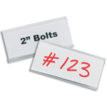 3 x 1 5/16" Wire-Rac? Snap-On Label Holders