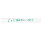 1 x 8" White Warehouse Labels - Magnetic Strips