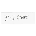 2 x 6" White Warehouse Labels - Magnetic Strips