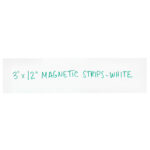 3 x 12" White Warehouse Labels - Magnetic Strips