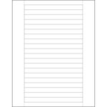 1/2 x 6" Plastic Label Holder Insert Cards