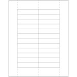 11/16 x 3" Plastic Label Holder Insert Cards
