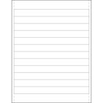 3/4 x 8" Plastic Label Holder Insert Cards