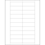 1 x 3" Plastic Label Holder Insert Cards