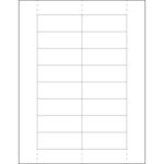 1 1/8 x 3" Plastic Label Holder Insert Cards