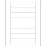 1 1/4 x 3" Plastic Label Holder Insert Cards