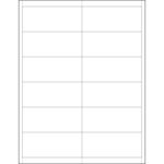 1 11/16 x 4" Plastic Label Holder Insert Cards