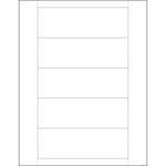 2 x 6" Plastic Label Holder Insert Cards