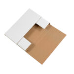 12 1/8 x 9 1/8 x 3" White Easy-Fold Mailers