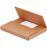 14 1/8 x 8 5/8 x 1" Kraft Easy-Fold Mailers