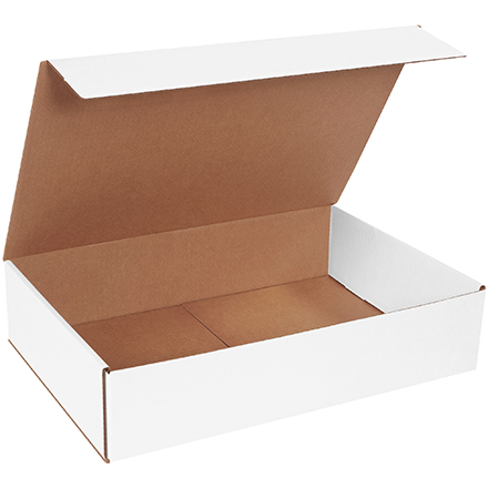 M18124.jpg 18 x 12 x 4" White Corrugated Mailers - Image 1