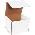 8 x 7 x 6" White Corrugated Mailers