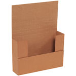 9 5/8 x 6 5/8 x 2 1/2" Kraft Easy-Fold Mailers