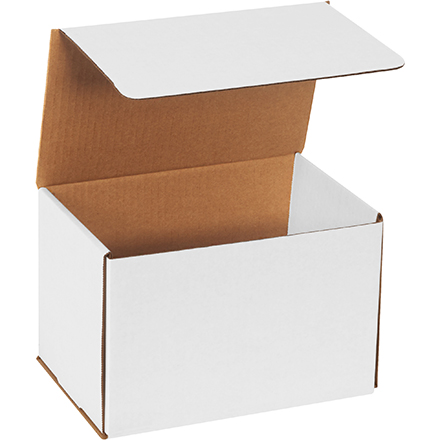M966.jpg 9 x 6 x 6" White Corrugated Mailers - Image 1