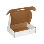 12 1/8 x 9 1/4 x 3" White Corrugated Carrying Cases