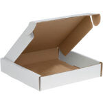 12 3/4 x 12 1/8 x 3 7/8" White Deluxe Literature Mailers