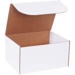 12 1/8 x 9 1/4 x 6 1/2" White Literature Mailers