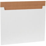 28 x 22 x 1/4" White Jumbo Fold-Over Mailers