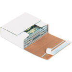 5 3/4 x 5 1/16 x 1 3/4" White Self-Seal CD Mailers